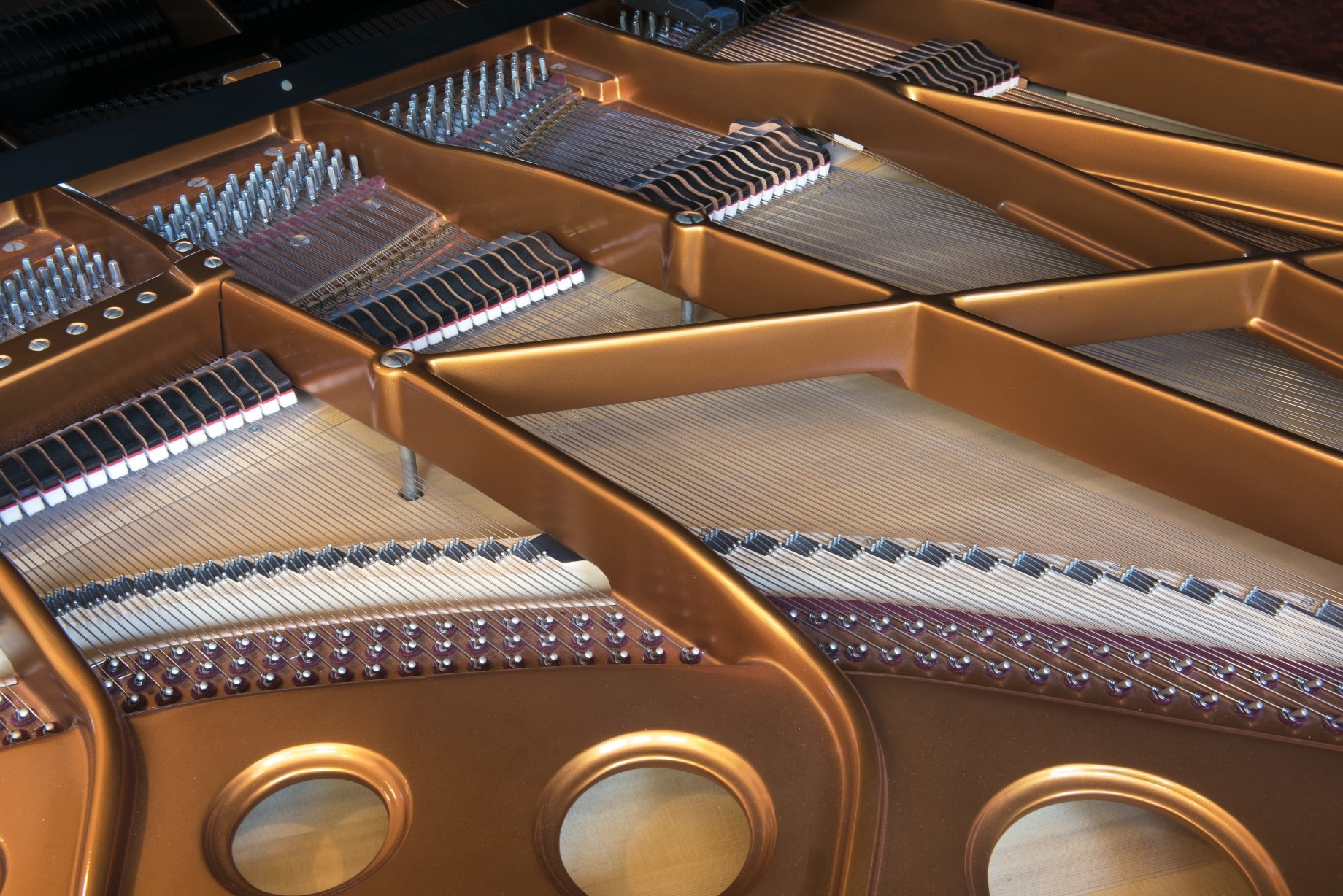 interior of piano