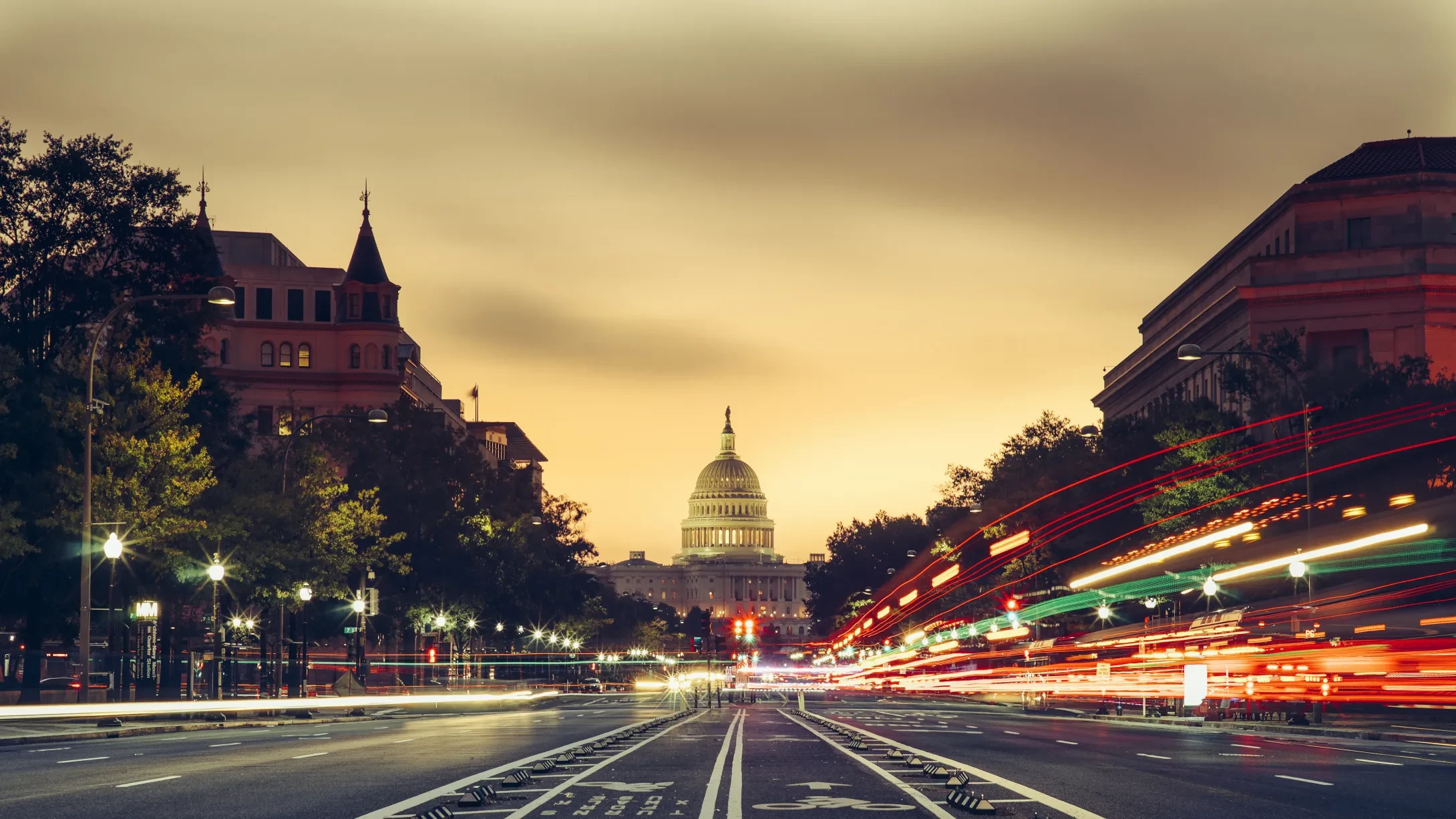 capitol building at sunrise